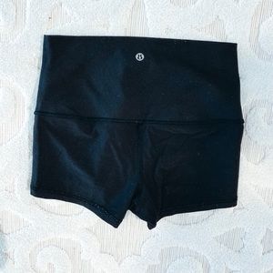 Lulu black spandex shorts